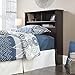 Sauder County Line Bookcase Headboard, Twin, Estate Black finish