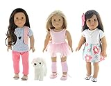 13 Piece Lot Doll Clothes Set, Fits 18