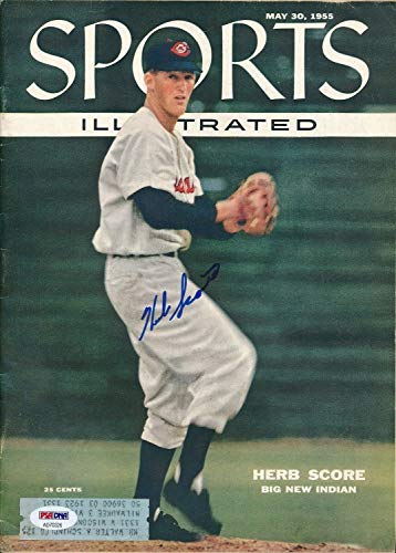 Herb Score Signed 5/30/55 Si Magazine Certified Signature - PSA/DNA Certified Ad70326