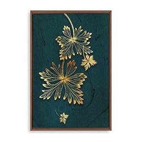 Framed Golden Forest Home Artwork for Living Room Bedroom