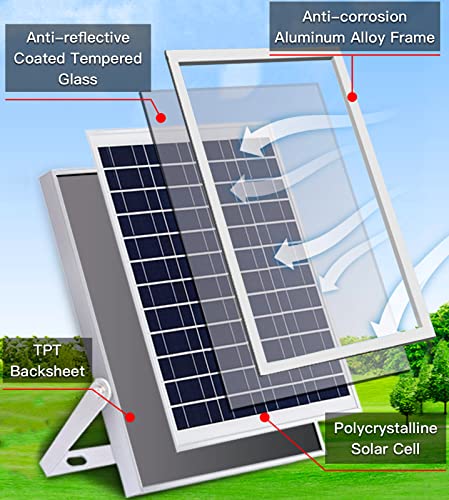 MEIHONG Solar Ceiling Lights Indoor Outdoor, Home Intelligent Solar LED Pendant Light with Remote Control & 16.4ft Extension Cord, Solar Barn Light Solar Powered Shed Light for Porch, Patio,Garage