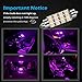 Partsam 4pcs Pink Purple 41mm 42mm Festoon 12SMD LED Light Interior Dome Map Trunk Cargo Footwell Replacement Bulb Lamp 12V 561 562 578 211-2