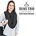 Suns Trio Stretchy Baby Cover - Multi Use Stretchy Cover for Breast Feeding, Car Seats, High Chair, Shopping Cart - Ultra-compact Protective Tent for Strollers, Canopy Nursing – Baby Shower Gift