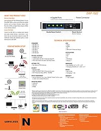 D Link Wireless dual band N 300 + Mbps WiFi Gigabit Range Extender y punto de acceso (dap 1522)