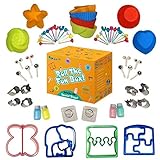 Sandwich Cutters for Kids | 65pc set of Bento Lunch Box Supplies and Accessories | Fun Healthy School Lunch Kit | Fruit and vegetable cookie cutters, picks, sandwich cutter shapes, and BONUS EBOOK