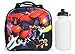 Disney Pixar Big Hero 6 Lunch Bag w/ Water Bottle & Adjustable Strap Hiro, Baymax, Tomago, Fred, Wasabi, & Honey Lemon (Black)