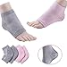 Shovan Vented Gel Heel Socks Feet Care Moisturizing Treatment Sleeves for Dry Hard Cracked Heels
