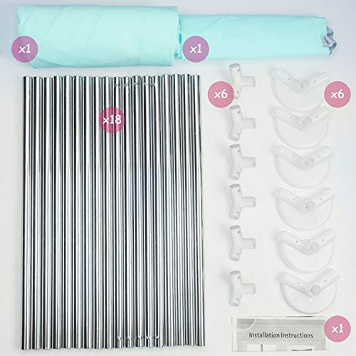 Playpen for Baby, Johgee Kids 6-Panel Portable Baby Playpen, Indoors or Outdoors Child Playpen Fence with Playmat& Carry Case & Breathable Mesh for Babies Toddler Newborn Infant (Pink Hexagon)