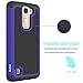 LG K7 Case, LG Tribute 5 Case, LG Treasure Cover Accessories - OEAGO Shock-Absorption Dual Layer Defender Protective Case Cover For LG K7 / LG Tribute 5 / LG Treasure - Blue