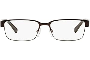Armani Exchange mens Ax1017 Rectangular Prescription Eyewear Frames