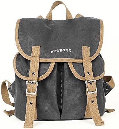 vintage waterproof canvas casual pocket camera backpack bag for DSLR EVIL DC Camera Gray Color