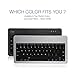 GGMM B-typer Lifetime Warranty Wireless Bluetooth Keyboard Ultra-slim & Compact Aluminum Keyboard for iOS/ OSX/ Windows/ Android 3.0 and above/ iPad/ iPhone/ Samsung Galaxy Tab/ Google Nexus/ With Built-in Rechargeable Lithium Battery (Silver/White)