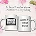 Coffee Mug With Dunder Mifflin, Unop Dunder Mifflin The Office-World’s Best Boss-11 oz Funny Ceramic Coffee/Tea/Cocoa Mug-Unique Coffee Cup&Present Idea for Male/Female/Bosses/Coworkers