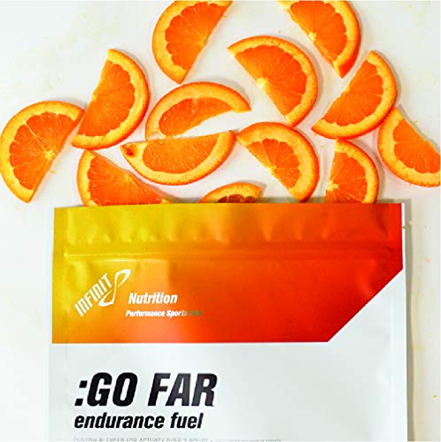 INFINIT Nutrition Go Far - Isotonic Endurance Sport Hydration Drink Mix - Natural Carbs, Electrolytes & Bcaa - Orange Flavor