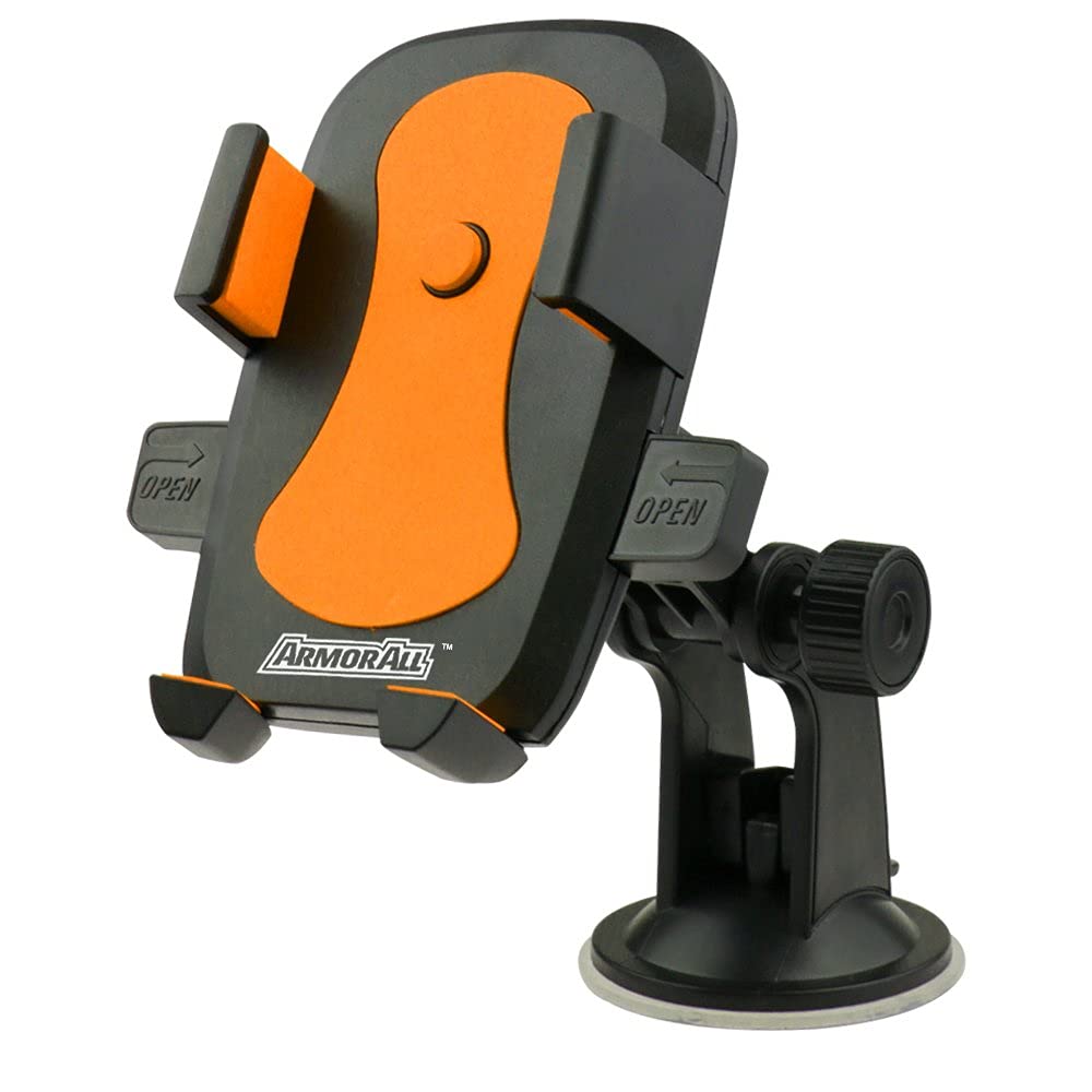 Photo 1 of Armor All Phone Mount for Cars, 3-in-1 Phone Holder, Suction Dashboard, Windshield, & Vent Mount, 360° Rotation, Fits iPhone Max, Android, and All Smartphones, 3.5” inch Grip, Quick Release Button