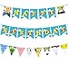 Toy Inspired Story Birthday Party Banner, Toys Story Party Happy Birthday Banners and Triangle Banners Perfect for Boy Or Girls Toys Story Party Decorations Supplies