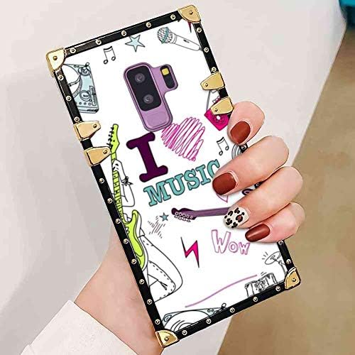 Samsung Galaxy S9 Plus (2018) 6.2in I Love Music Square Case Cover