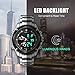 Business Mens Analog Digital Watch, Quartz Dual Time Zone Electronic Watches Waterproof Heavy Wristwatch with Alarm Stopwatch