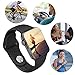 BANDEX Sport Band for Apple Watch 38mm, Soft Silicone Strap Replacement Wristbands for Apple Watch Sport Series 3 Series 2 Series 1(Black S/M)
