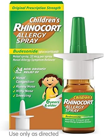 Rhinocort Children's Allergy Spray, 5mL Per Bottle (4 Pack)