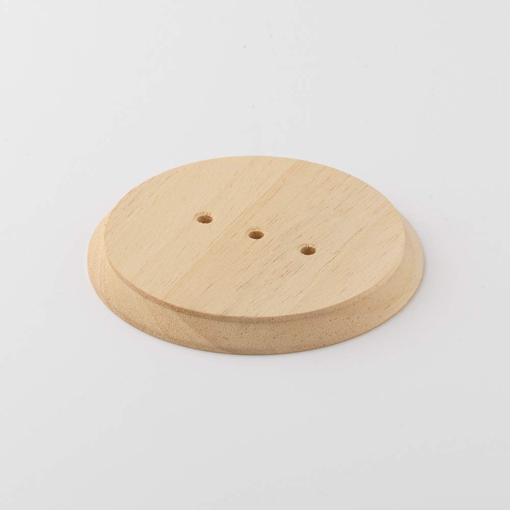 Belle ÉPOQUE Wooden Base for Switches and Sockets Raw Finish Diameter 60 mm
