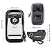 Wallfire Bike Phone Mount Bag Bicycle Frame Bike Handlebar Bags with Waterproof Touch Screen Phone Case Bicycle Phone Holder Storage Bag_Black