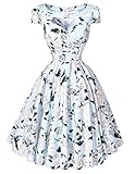 Floral Short Vintage Prom Bridesmaid Wedding Dresses Size S BP08-2