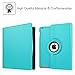 Fintie Rotating Case for iPad 4 3 2 (Old Model) - 360 Degree Rotating Smart Stand Protective Cover with Auto Wake/Sleep for iPad 4th Gen with Retina Display, iPad 3 & iPad 2, Sky Blue