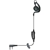 Agent-K1 Single-Wire Earpiece, Clear Audio, Comfortable Fit, Durable Construction, 2-pin Connector Compatible with Kenwood Radios