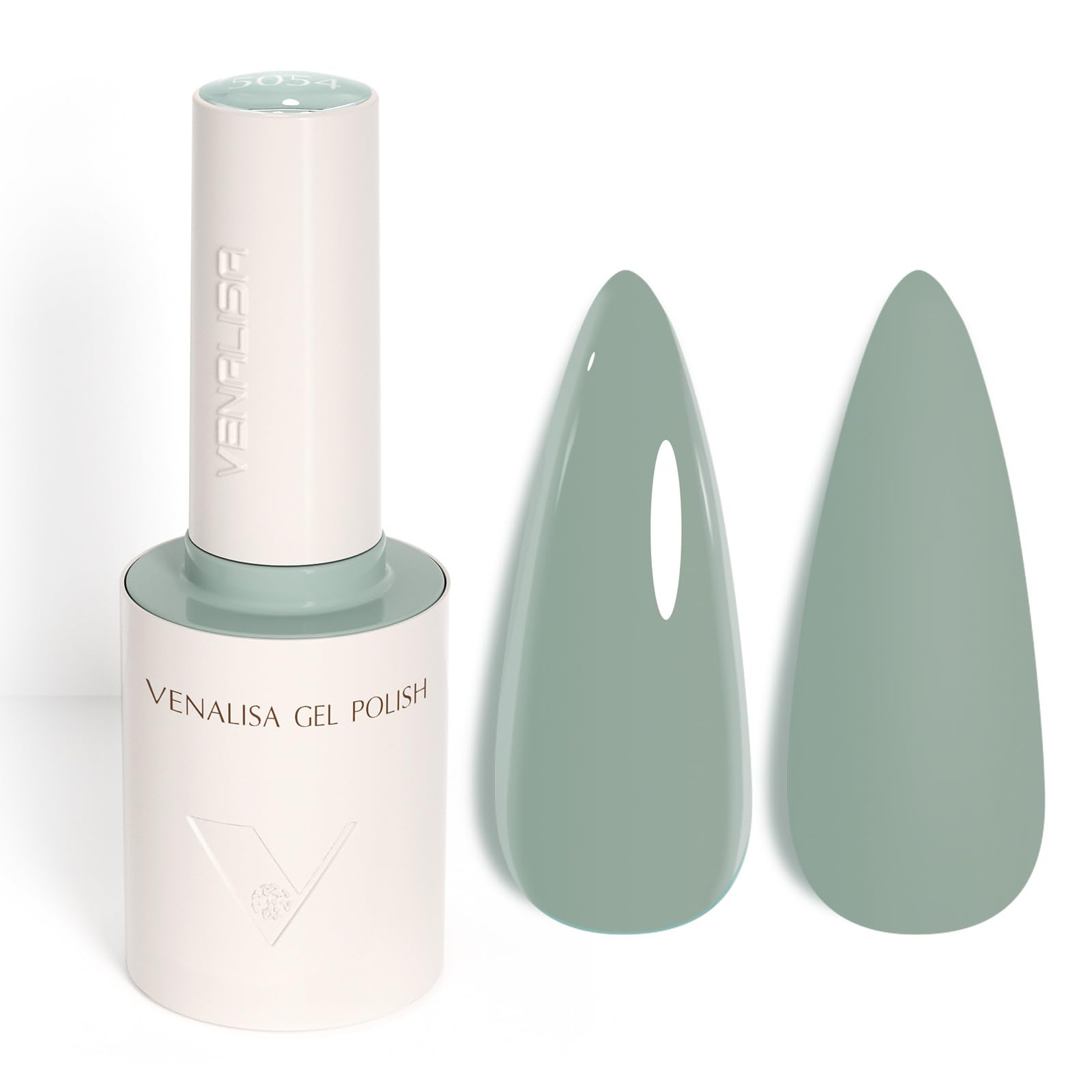 Photo 1 of VENALISA Sage Green Gel Nail Polish, 1 Pcs Light Mint Green Gel Polish Color High Gloss Soak Off U V Nail Manicure Salon and DIY at Home Gifts for Women