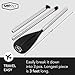 SUP Paddle - 3 Piece Paddle Board Paddles Adjustable - Lightweight, Durable & Packable for Travel - Floating Paddle Board Paddle w/High-Grade Aluminum Shaft & Nylon Blade for Efficient Strokes