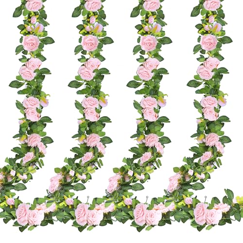 Artificial Rose Garland Pink