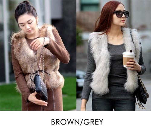 Amazon ファー ベスト ベスト ファー ベスト レディース ベスト ジレ レディース ジレ ベスト レディース Ladies Vest Vest Ladies Tops ベスト 通販