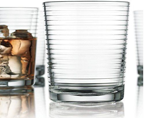 Drinking Glasses 12 Piece Glass Cups Set By Glavers, 4 17 Oz. Highball ...