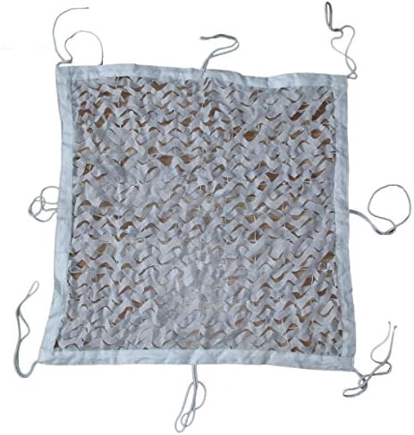 BONZEMON 3M4M Hunting Military Camouflage Net Army Camo netting Camping Sun Shelter Tent Shade Net (white)