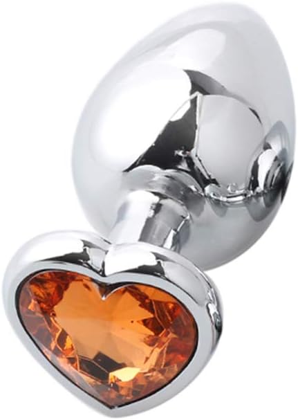 Escolourful Amal Plug Heart Shape Six-Toys for Men Women Beginners, 3 Sizes