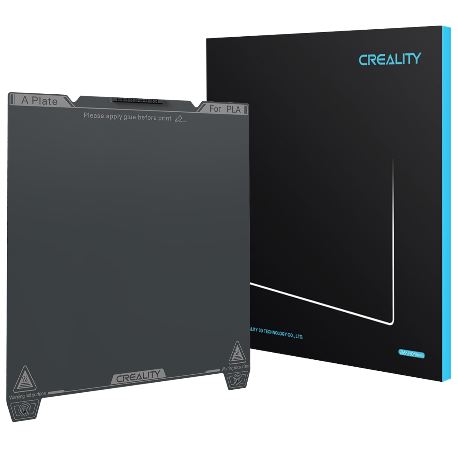 Photo 1 of Creality Official K1C Build Plate, 235x235mm Smooth Surface PEI Sheet Magnetic Flexible Spring Steel Bed Plate for K1 SE/K1/Ender 3/3 V2/3 V3/3 V3 KE/3 V3 SE (Without Magnetic Base)