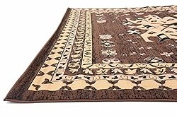 Unique Loom Taftan Collection Border Geometric