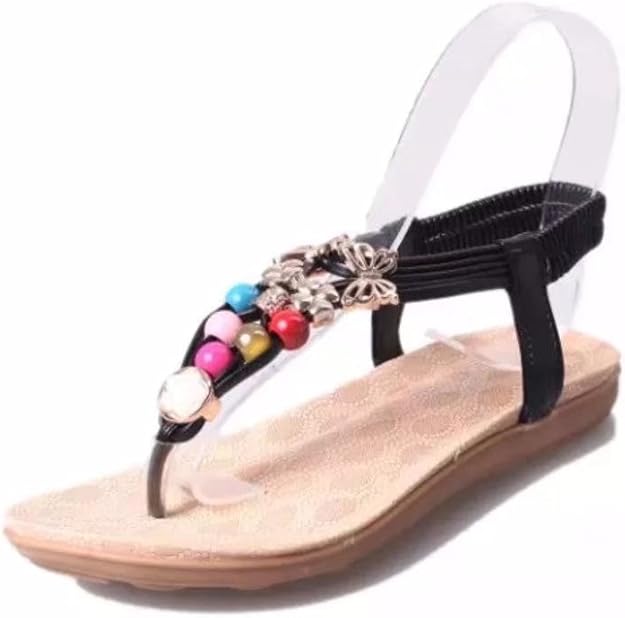 Amazon.com | Women's Summer Beach Wear Casual Vacation Sandals T-Strap Slingback Roman Flip-Flop 