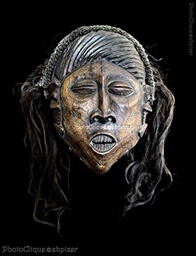 African - Tribal Art / Luchazi Face Mask Portrait (#2) / Ethnographic Series / Fine Art Photo Print
