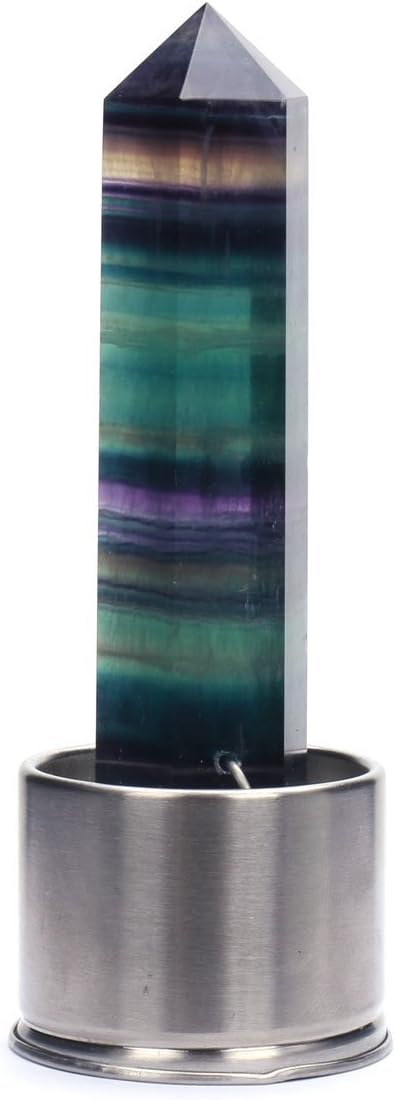 Everydlife Natural Rainbow Crystal Water Bottle Replacement, Crystal Wand for Crystal Water Bottle, Removable Crystal
