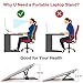 Laptop Stand Portable Ergononmic TOOVREN Invisible Adjustable Detachable Lightweight Folding Computer Notebook Stand for 12 Inch-15.6 Inch Apple Mac/MacBook Pro/MacBook Air/Acer/HP/Dellthumb 3