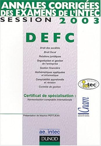 Download Annales corrigées des examens de l'INTEC : DEFC session 2003 PDF
