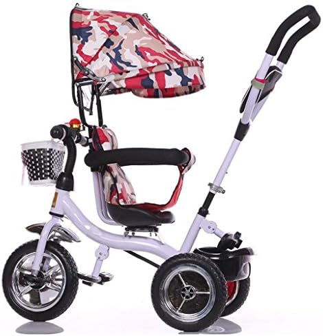 GOUGOU Children tricycle Bicycle Revolving cart trolley Baby Kid Bike , C