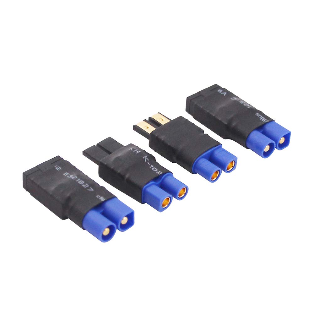 OliRC 4pcs Traxxas TRX to EC3 Style Male Female RC Connector Adapter(C153-4)