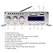 Kentiger FM Audio + MP3 Speaker Car Bluetooth Amplifier HiFi Mini 2 Channel Digital Power Player with LED Light for iPod / Motorcycle