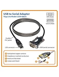 Adaptador USB a Serial DB9M de Tripp Lite (U29 R)