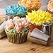 Russian Piping Tips Baking Supplies - 112 pcs - Complete set of 60 Cake Icing Frosting Nozzles + 50 Piping Bags + Coupler + Storage Box - Buttercream Flowers for Cupcake Decoration