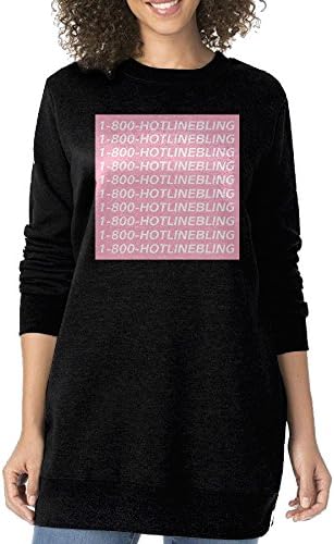 Women Drake 1 800 Hotline Bling Album Pink Crew Neck Sweatshirt