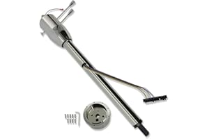 IMOOA GM 32" Floor Shift Tilt Manual Steering Column Chrome with 9 Holes Adapter No Key